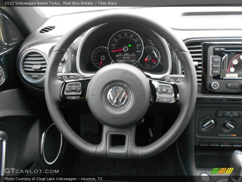 Reef Blue Metallic / Titan Black 2012 Volkswagen Beetle Turbo