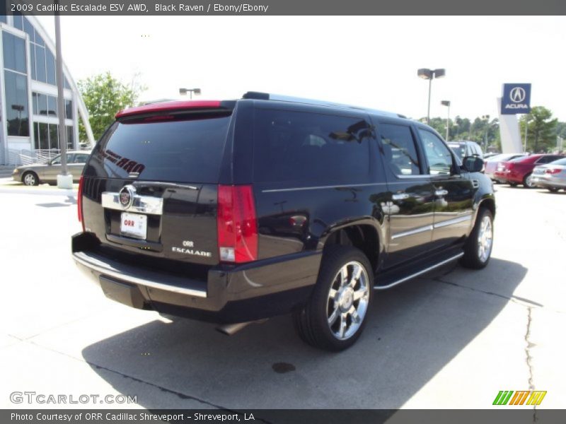 Black Raven / Ebony/Ebony 2009 Cadillac Escalade ESV AWD