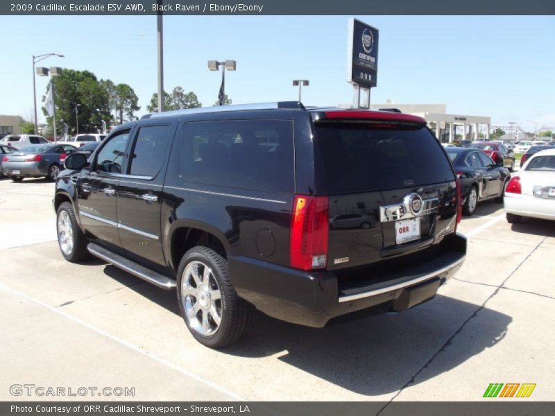Black Raven / Ebony/Ebony 2009 Cadillac Escalade ESV AWD