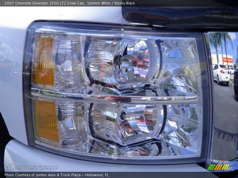 Summit White / Ebony Black 2007 Chevrolet Silverado 1500 LTZ Crew Cab