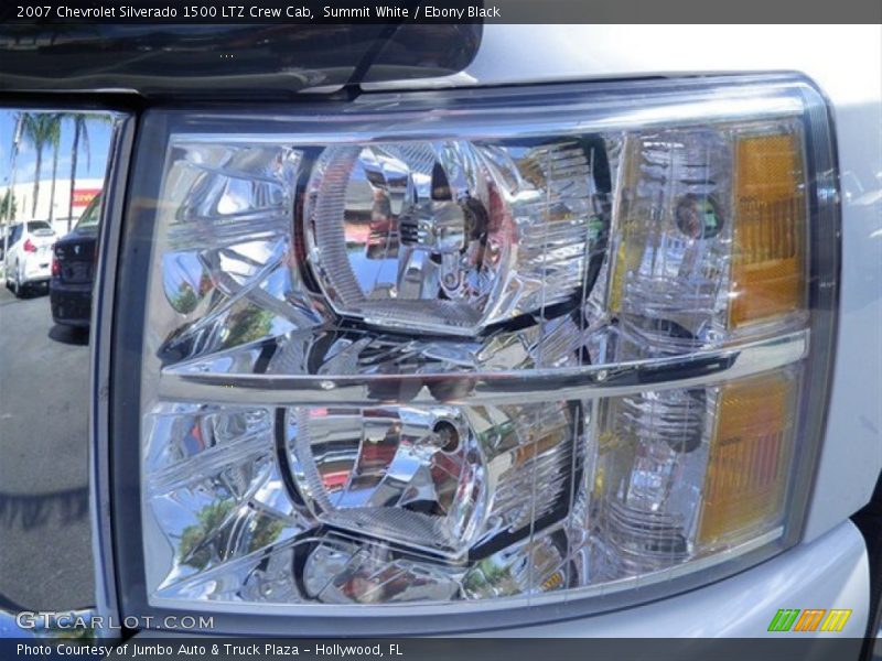 Summit White / Ebony Black 2007 Chevrolet Silverado 1500 LTZ Crew Cab