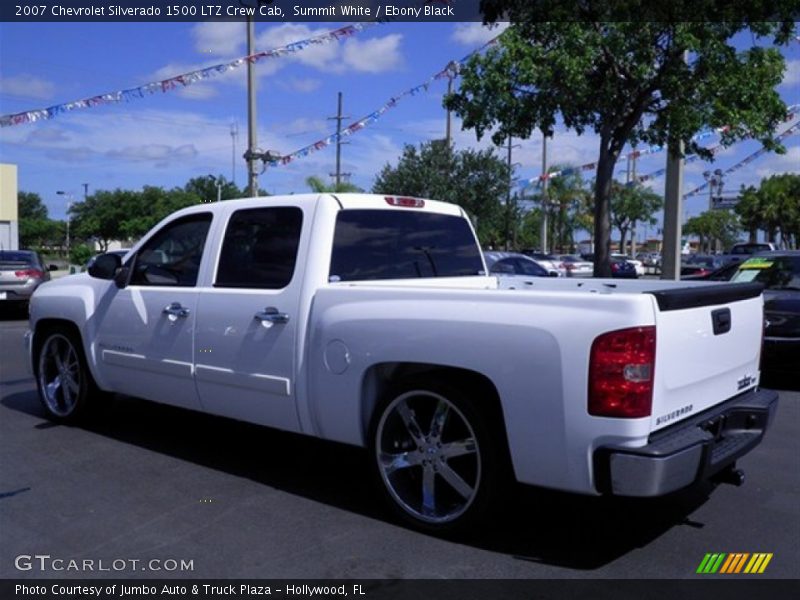 Summit White / Ebony Black 2007 Chevrolet Silverado 1500 LTZ Crew Cab