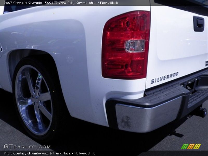 Summit White / Ebony Black 2007 Chevrolet Silverado 1500 LTZ Crew Cab