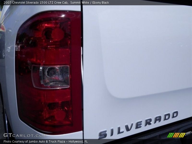 Summit White / Ebony Black 2007 Chevrolet Silverado 1500 LTZ Crew Cab