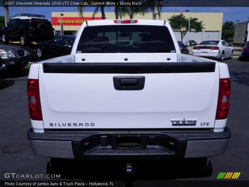 Summit White / Ebony Black 2007 Chevrolet Silverado 1500 LTZ Crew Cab