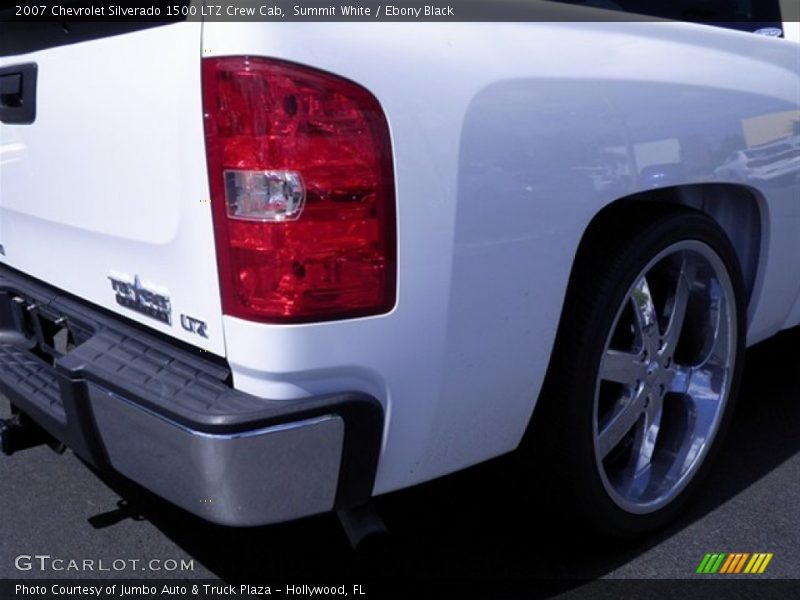 Summit White / Ebony Black 2007 Chevrolet Silverado 1500 LTZ Crew Cab