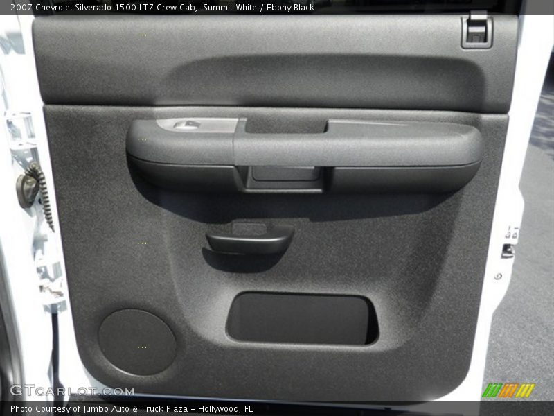 Summit White / Ebony Black 2007 Chevrolet Silverado 1500 LTZ Crew Cab
