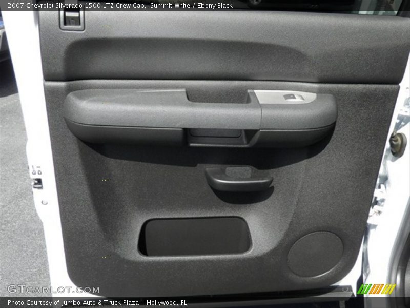 Summit White / Ebony Black 2007 Chevrolet Silverado 1500 LTZ Crew Cab