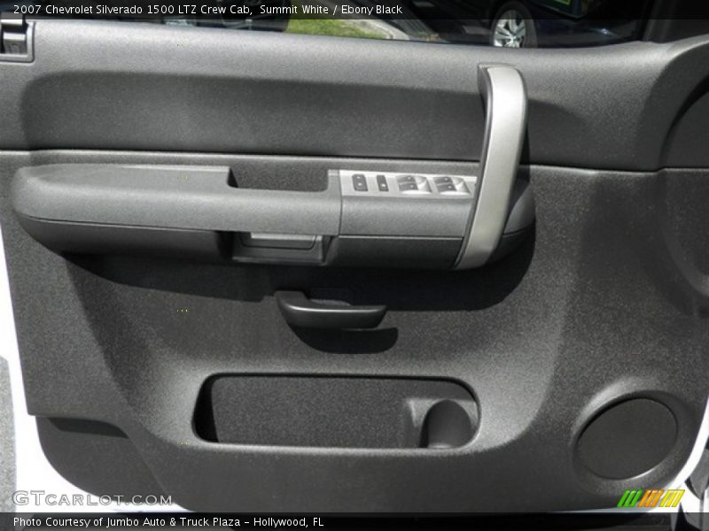 Summit White / Ebony Black 2007 Chevrolet Silverado 1500 LTZ Crew Cab
