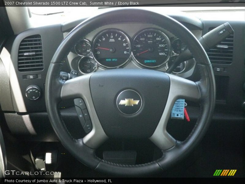 Summit White / Ebony Black 2007 Chevrolet Silverado 1500 LTZ Crew Cab