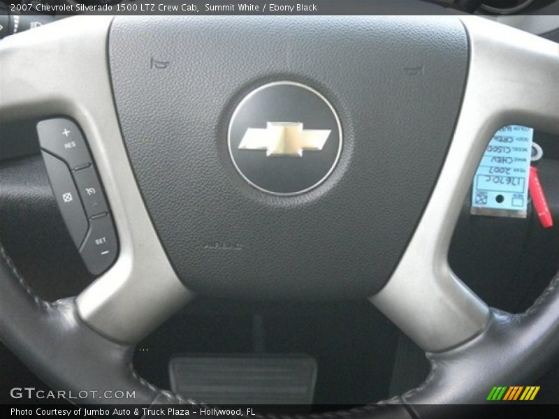 Summit White / Ebony Black 2007 Chevrolet Silverado 1500 LTZ Crew Cab