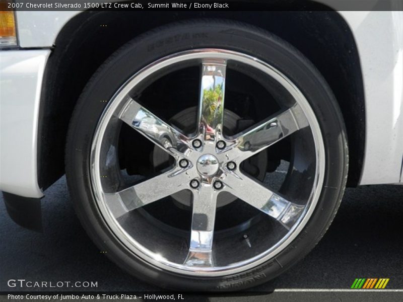 Summit White / Ebony Black 2007 Chevrolet Silverado 1500 LTZ Crew Cab