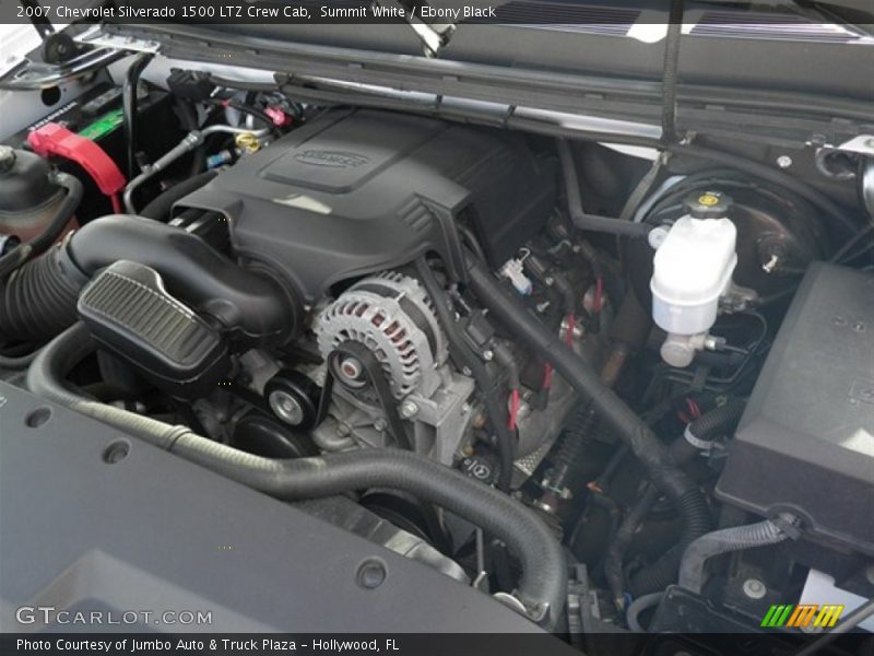 Summit White / Ebony Black 2007 Chevrolet Silverado 1500 LTZ Crew Cab