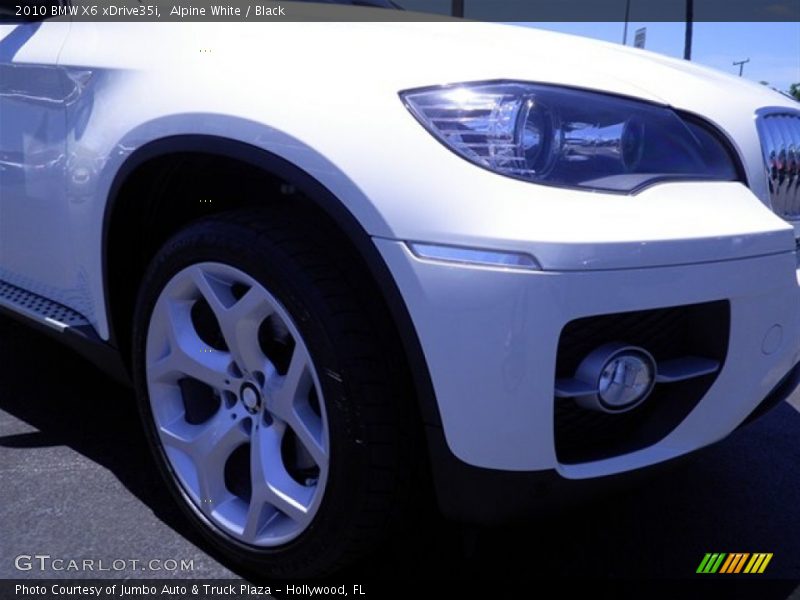 Alpine White / Black 2010 BMW X6 xDrive35i