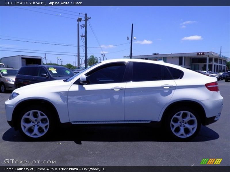 Alpine White / Black 2010 BMW X6 xDrive35i