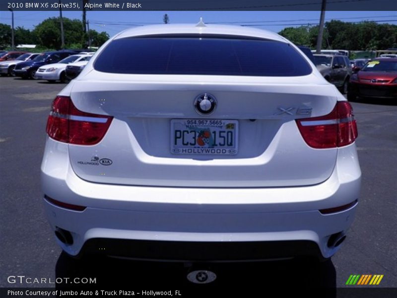 Alpine White / Black 2010 BMW X6 xDrive35i