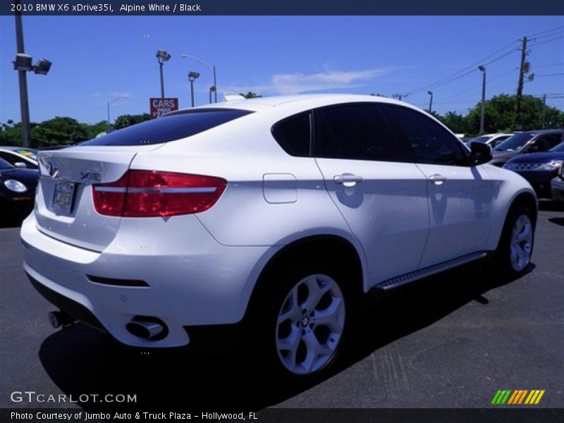 Alpine White / Black 2010 BMW X6 xDrive35i