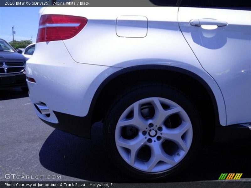 Alpine White / Black 2010 BMW X6 xDrive35i