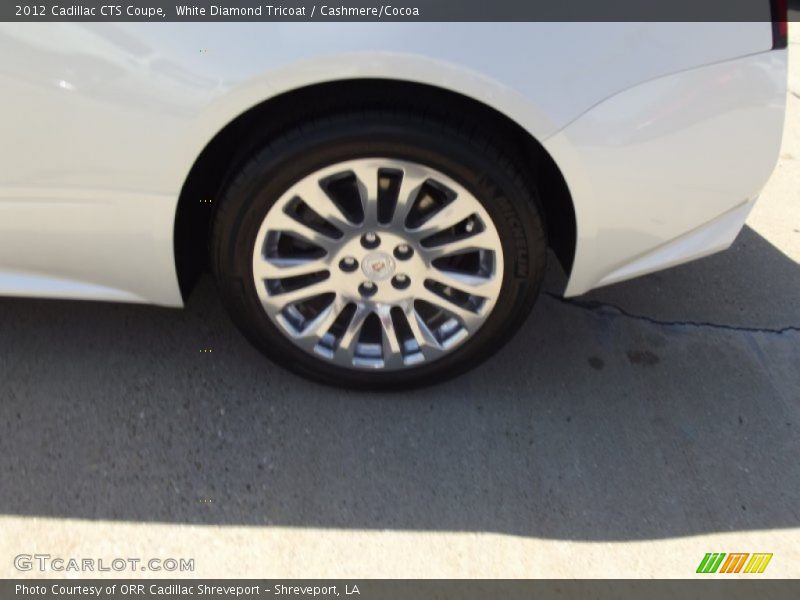 White Diamond Tricoat / Cashmere/Cocoa 2012 Cadillac CTS Coupe
