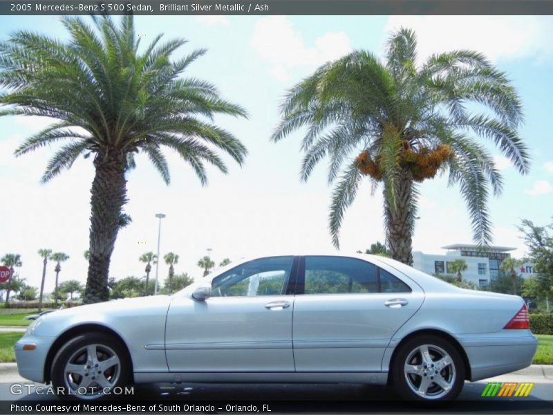 Brilliant Silver Metallic / Ash 2005 Mercedes-Benz S 500 Sedan