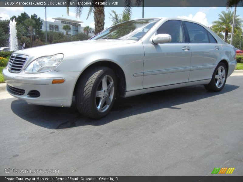 Brilliant Silver Metallic / Ash 2005 Mercedes-Benz S 500 Sedan