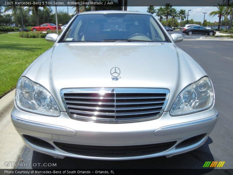 Brilliant Silver Metallic / Ash 2005 Mercedes-Benz S 500 Sedan