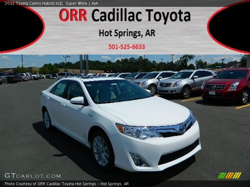 Super White / Ash 2012 Toyota Camry Hybrid XLE