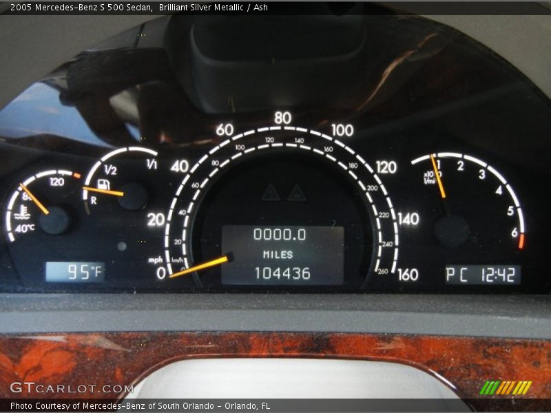 Brilliant Silver Metallic / Ash 2005 Mercedes-Benz S 500 Sedan