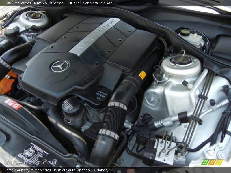Brilliant Silver Metallic / Ash 2005 Mercedes-Benz S 500 Sedan