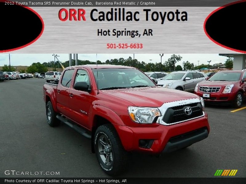 Barcelona Red Metallic / Graphite 2012 Toyota Tacoma SR5 Prerunner Double Cab