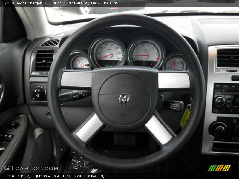 Bright Silver Metallic / Dark Slate Gray 2008 Dodge Charger SXT