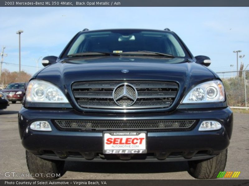 Black Opal Metallic / Ash 2003 Mercedes-Benz ML 350 4Matic