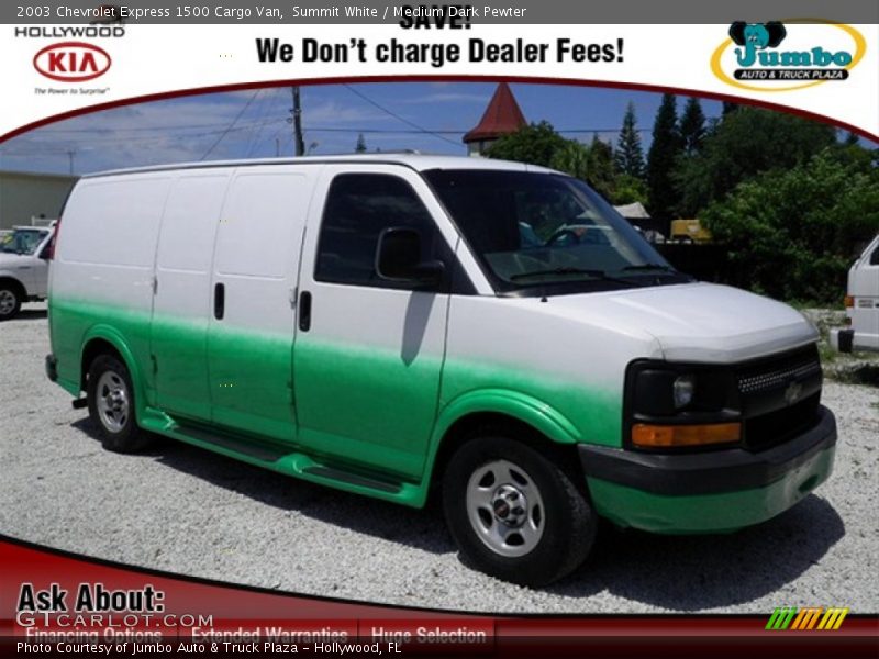 Summit White / Medium Dark Pewter 2003 Chevrolet Express 1500 Cargo Van