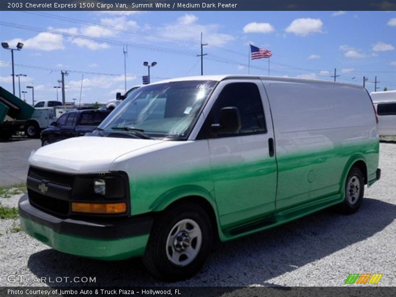 Summit White / Medium Dark Pewter 2003 Chevrolet Express 1500 Cargo Van