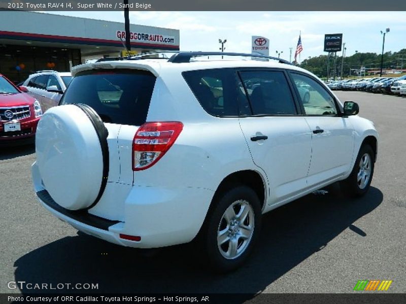 Super White / Sand Beige 2012 Toyota RAV4 I4