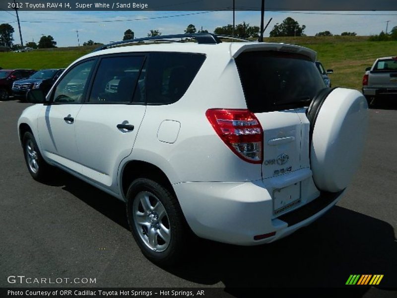 Super White / Sand Beige 2012 Toyota RAV4 I4