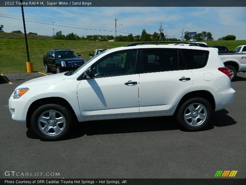Super White / Sand Beige 2012 Toyota RAV4 I4