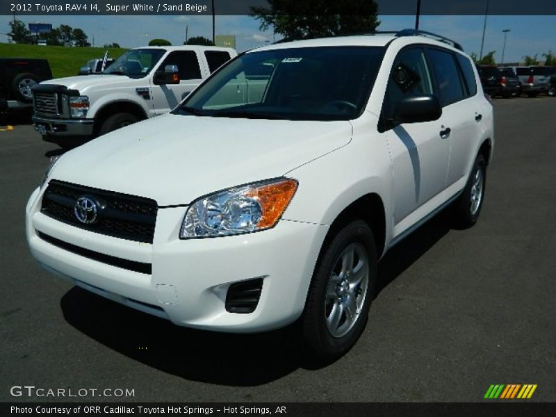 Super White / Sand Beige 2012 Toyota RAV4 I4