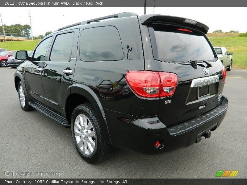 Black / Red Rock 2012 Toyota Sequoia Platinum 4WD