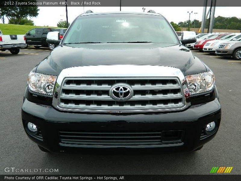 Black / Red Rock 2012 Toyota Sequoia Platinum 4WD