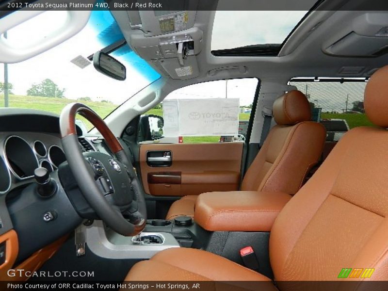 Black / Red Rock 2012 Toyota Sequoia Platinum 4WD