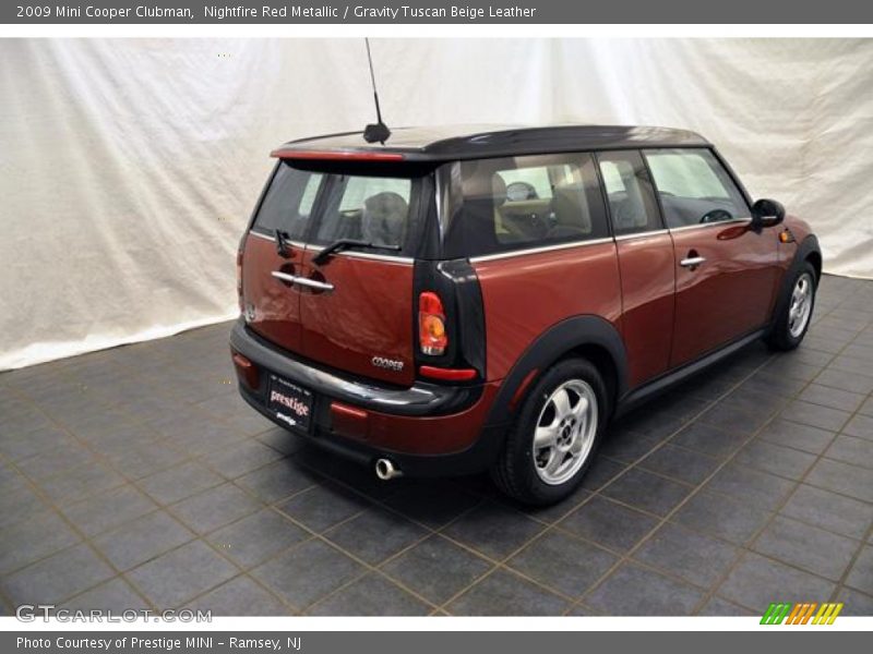 Nightfire Red Metallic / Gravity Tuscan Beige Leather 2009 Mini Cooper Clubman