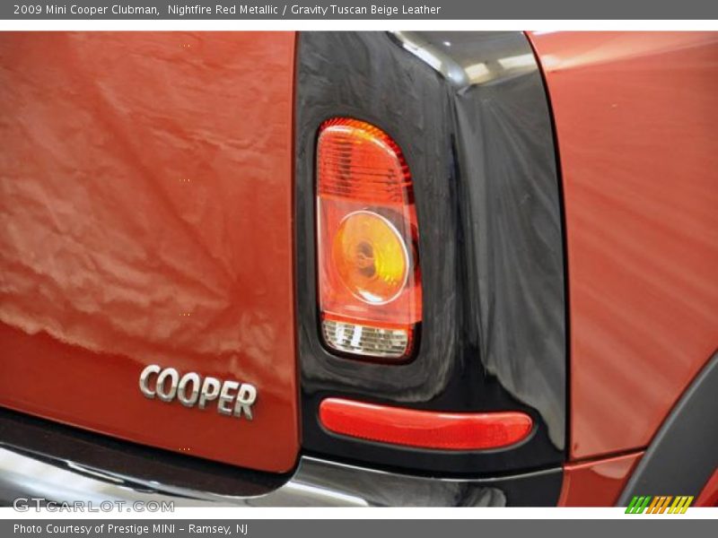 Nightfire Red Metallic / Gravity Tuscan Beige Leather 2009 Mini Cooper Clubman