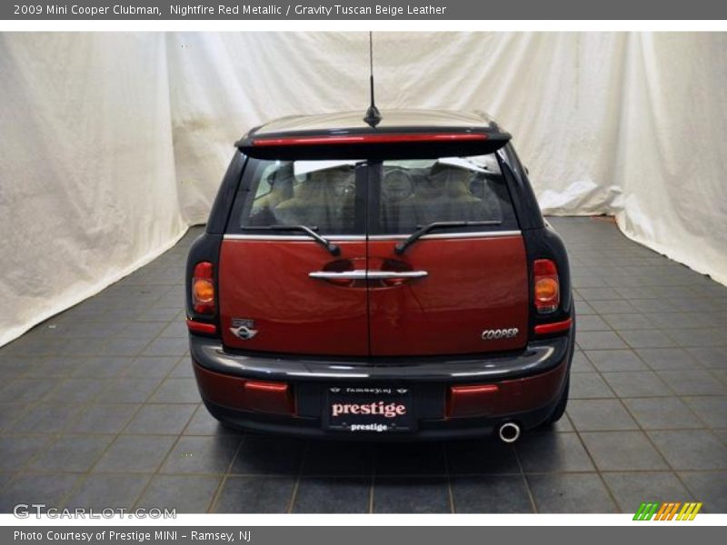 Nightfire Red Metallic / Gravity Tuscan Beige Leather 2009 Mini Cooper Clubman