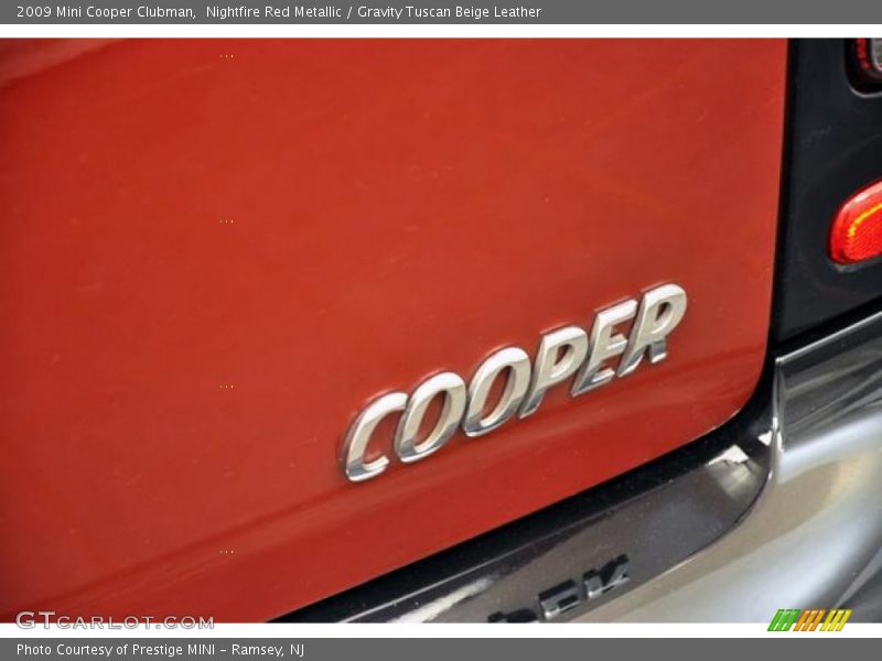 Nightfire Red Metallic / Gravity Tuscan Beige Leather 2009 Mini Cooper Clubman