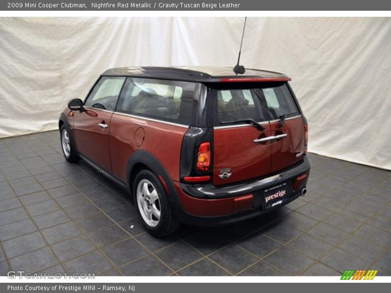Nightfire Red Metallic / Gravity Tuscan Beige Leather 2009 Mini Cooper Clubman