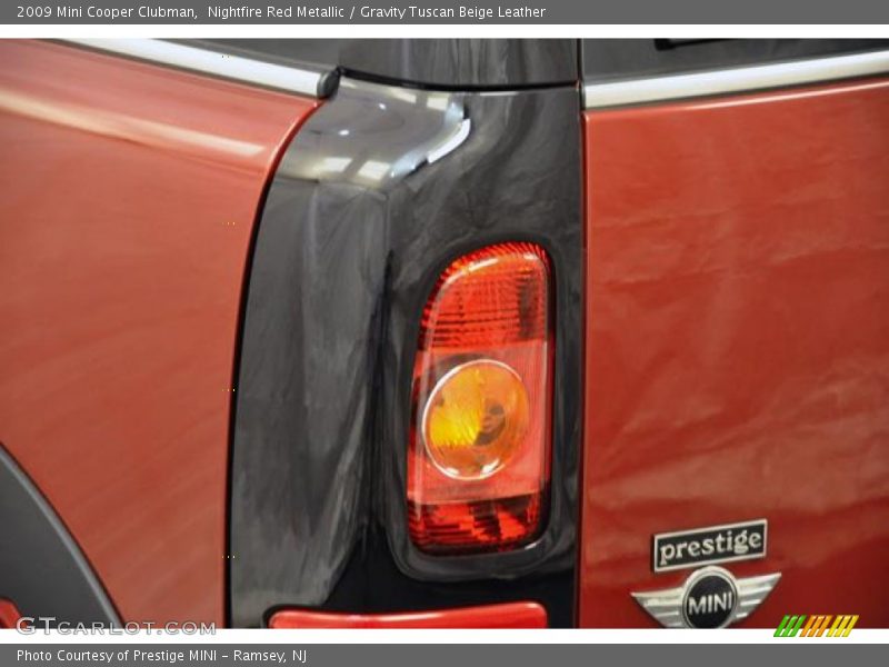 Nightfire Red Metallic / Gravity Tuscan Beige Leather 2009 Mini Cooper Clubman