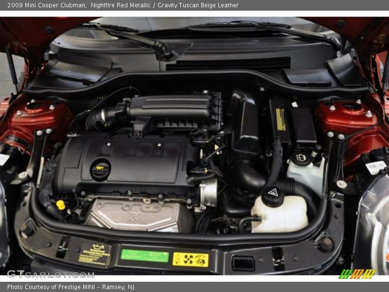 Nightfire Red Metallic / Gravity Tuscan Beige Leather 2009 Mini Cooper Clubman