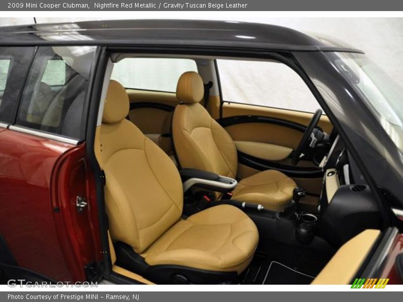 Nightfire Red Metallic / Gravity Tuscan Beige Leather 2009 Mini Cooper Clubman