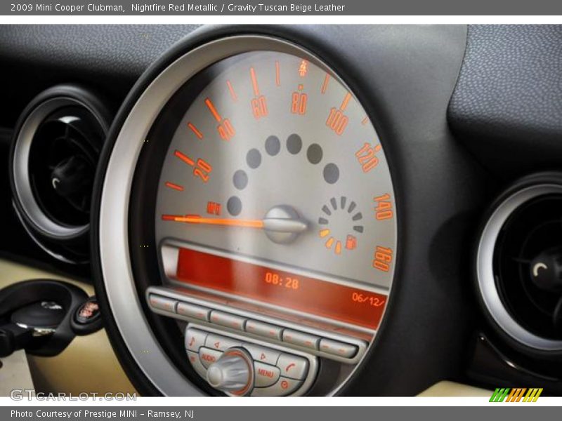 Nightfire Red Metallic / Gravity Tuscan Beige Leather 2009 Mini Cooper Clubman